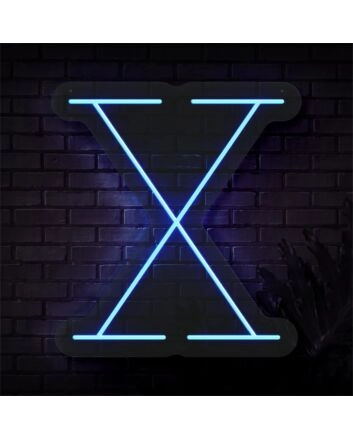 Brighten Up Your Space: Personalized Initial Letter X LED Neon Sign for Weddings, Home Decor, and Trendy Bars