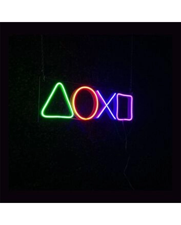 Elevate Your Gaming Room or Bar Ambiance with the Playstation Buttons LED Neon Sign.