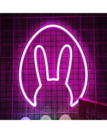 Brighten Up Your Space: Perfect for Home Decor, Bars, and Celebrations with the Rabbit Egg LED Neon Sign.