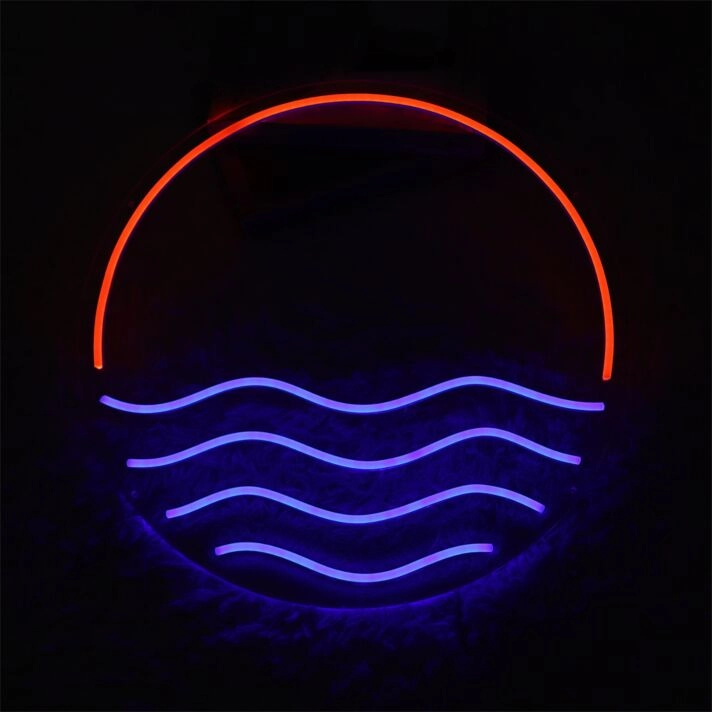Brighten Up Your Space: Sun Ocean LED Neon Sign for Bars, Home Decor, and Special Celebrations.