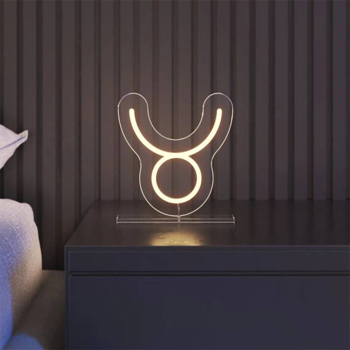 Brighten Your Office, Bar, or Storefront with the Eye-catching Mini Taurus LED Neon Sign