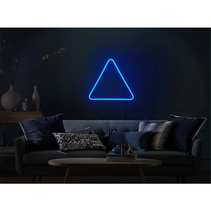 Brighten Up Any Space: Triangle LED Neon Sign for Bars, Weddings, and Chic Home Decor