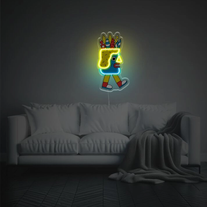 Brighten Your Workspace and Special Events with Pen Holder Man LED Neon Acrylic Artwork.