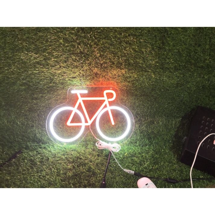 Rev Up Your Space: Bike Outline LED Neon Sign for Home Decor, Bars, and Storefronts