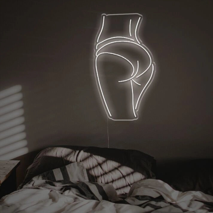 Elevate Your Bar, Workspace, or Bachelor Pad Ambiance with the Sexy Lady Buddy Line Drawing LED Neon Sign.