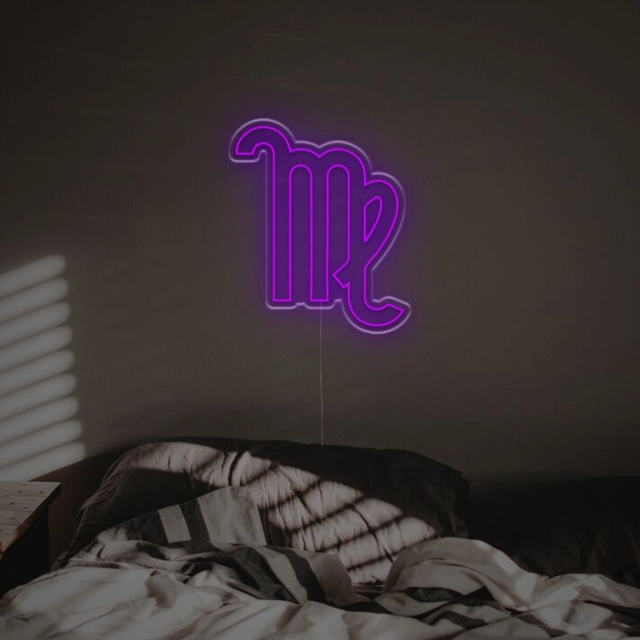Brighten Up Your Space: Virgo LED Neon Sign Perfect for Home Decor, Office Chic, and Bar Ambiance.