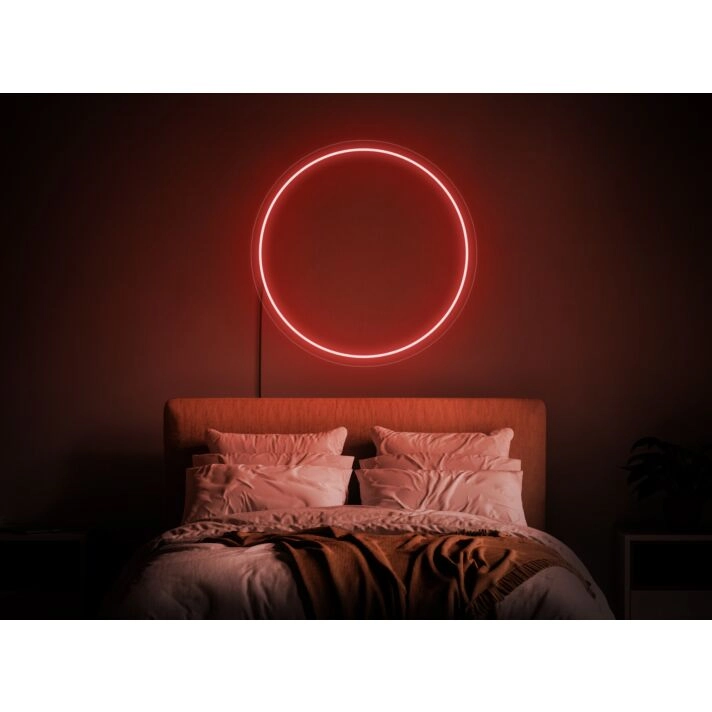 Brighten Your Space in Style: Circle Neon Sign ZEN Circle, LED Sign Japanese Enso Sign Wall Decor for Home, Office, Storefronts, and Zen-Inspired Weddings