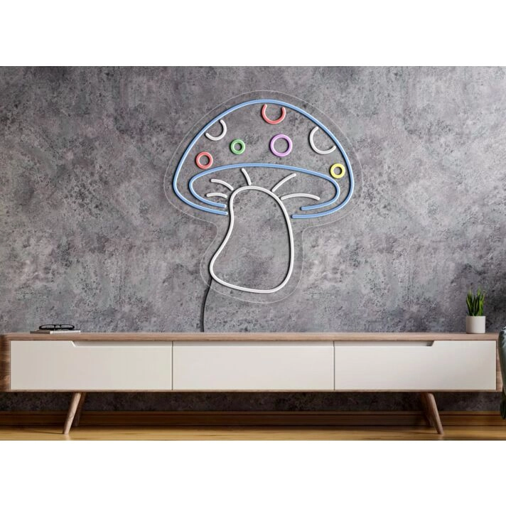 Brighten Your Space for Parties, Bedrooms, and Bars with the Mushroom Neon Sign - A Cool Addition to Any Decor!