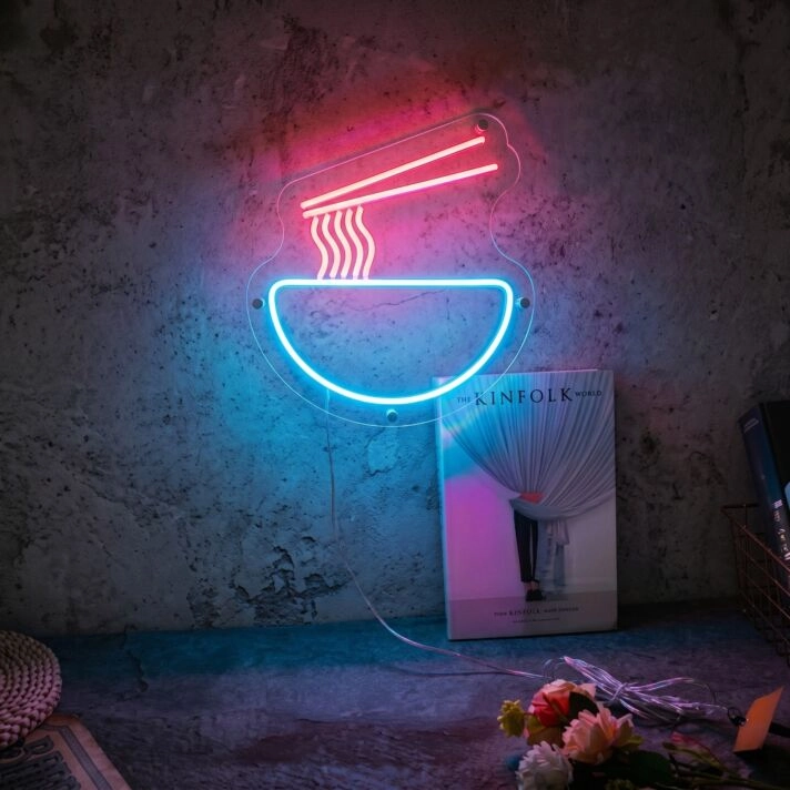 Brighten Up Your Kitchen or Ramen Bar: Ramen Neon Sign Light Ramen Japanese Noodles Neon Sign Food Decor for a Zesty Touch