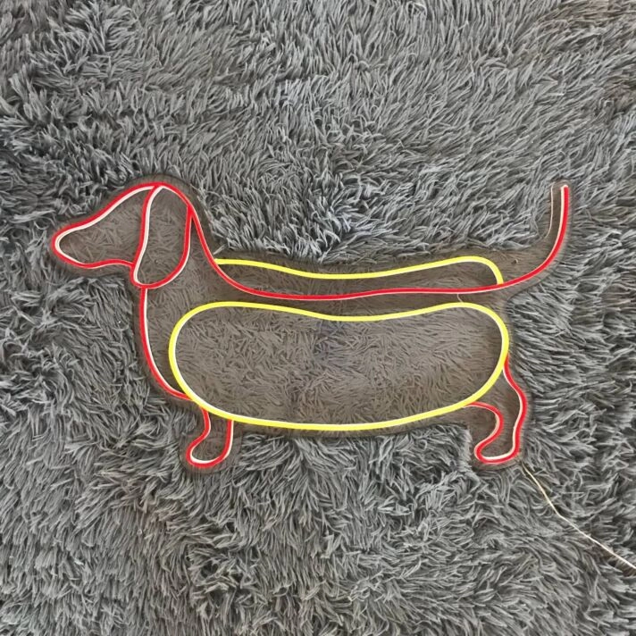 Add a whimsical touch to your kitchen or diner with the Dachshund Hotdog Led Sign, perfect for food-themed decor and lively gatherings.