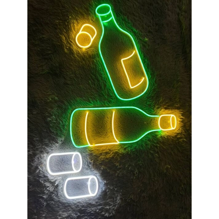 Brighten Up Your Bar, Home, or Office with the Vibrant Enjoy Life Drink Soju Logo Led Neon Sign - Perfect for Creating a Lively Atmosphere at Parties, Weddings, and More.