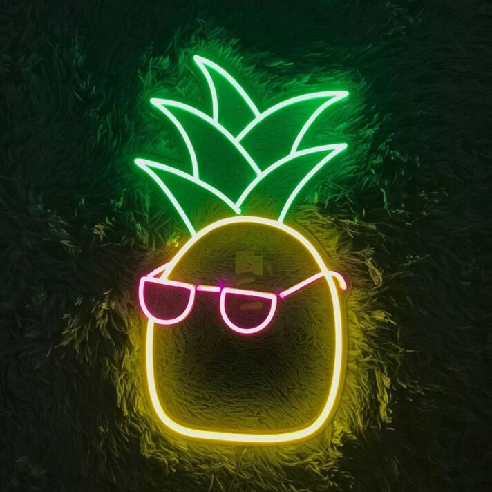 Pineapple Led Neon Sign Restaurant Bar Club Decor