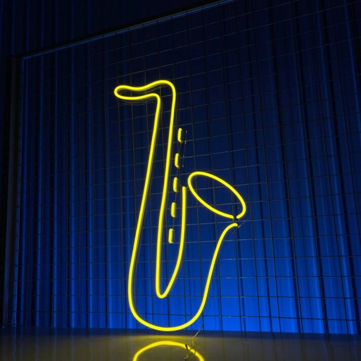 Saxophone Led Neon Sign Saxophone Led Sign Saxophone Neon Light Bar Club Decor