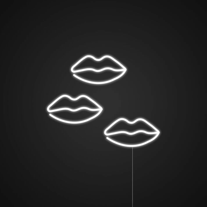 Colored Lips Neon Sign