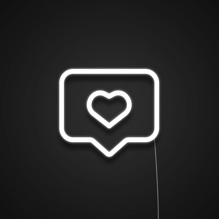 Instagram Heart Neon Sign