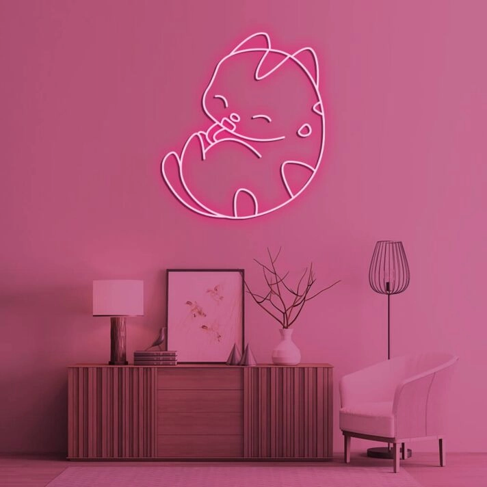 Cute Kitty V1 Neon Sign