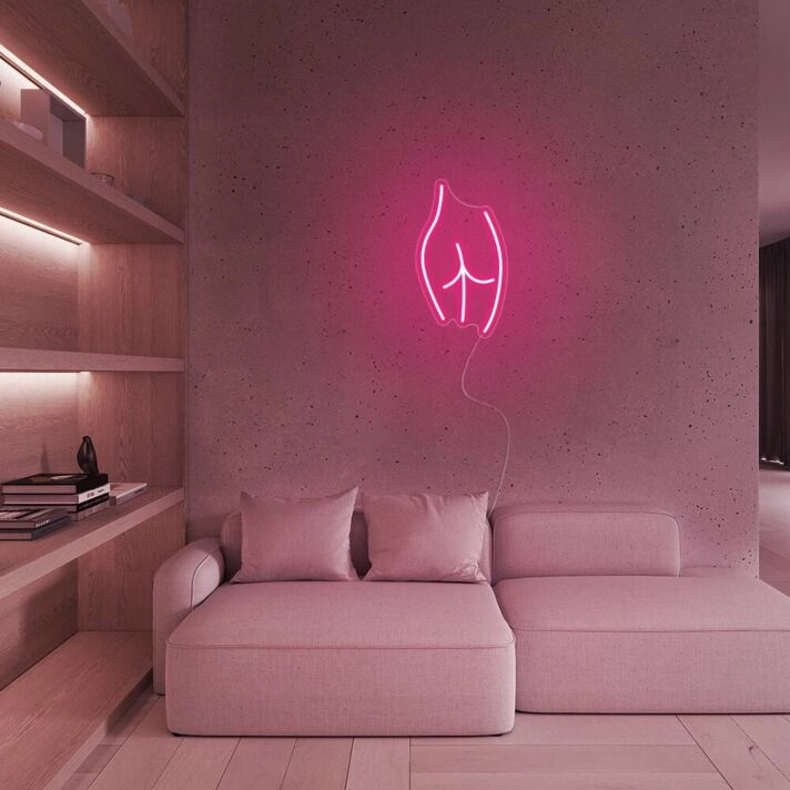 Mini Artistic Buttocks Neon Sign