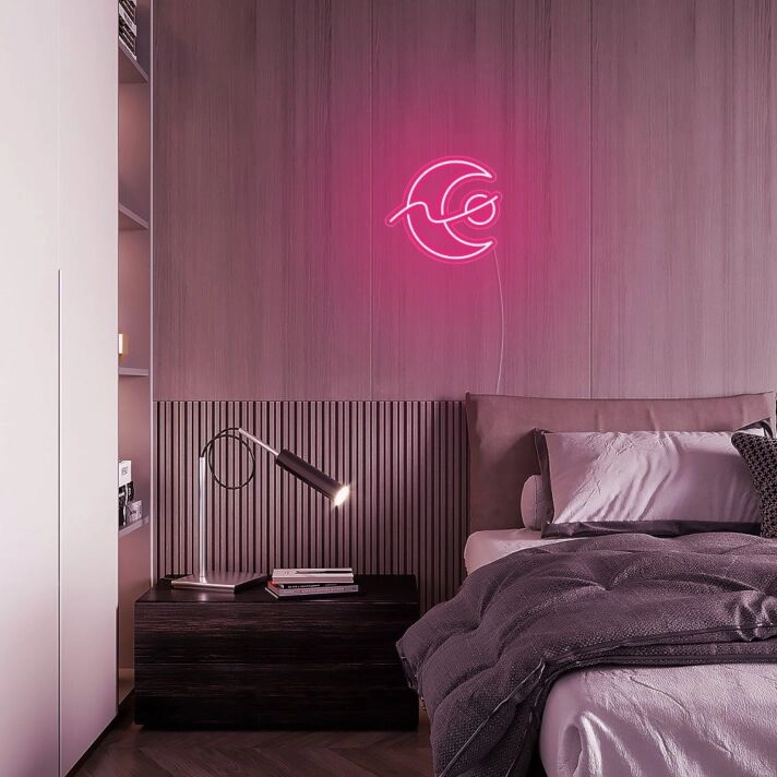 Mini Changing Moon Neon Sign