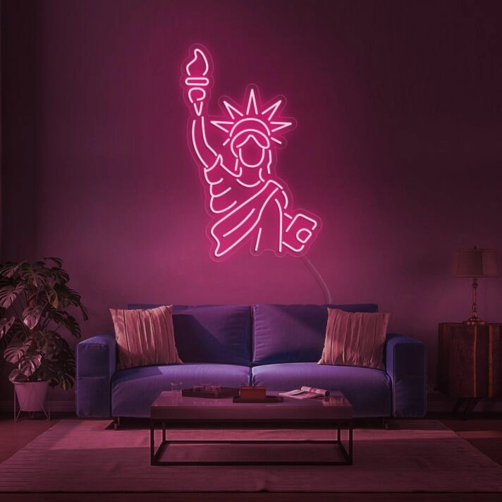 Statue Of Liberty Neon Sign