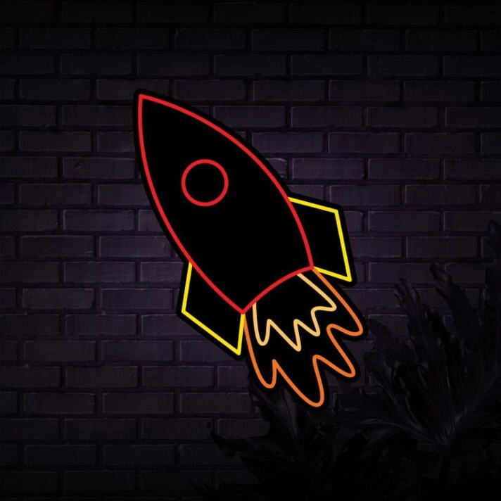 Rocket Neon Sign