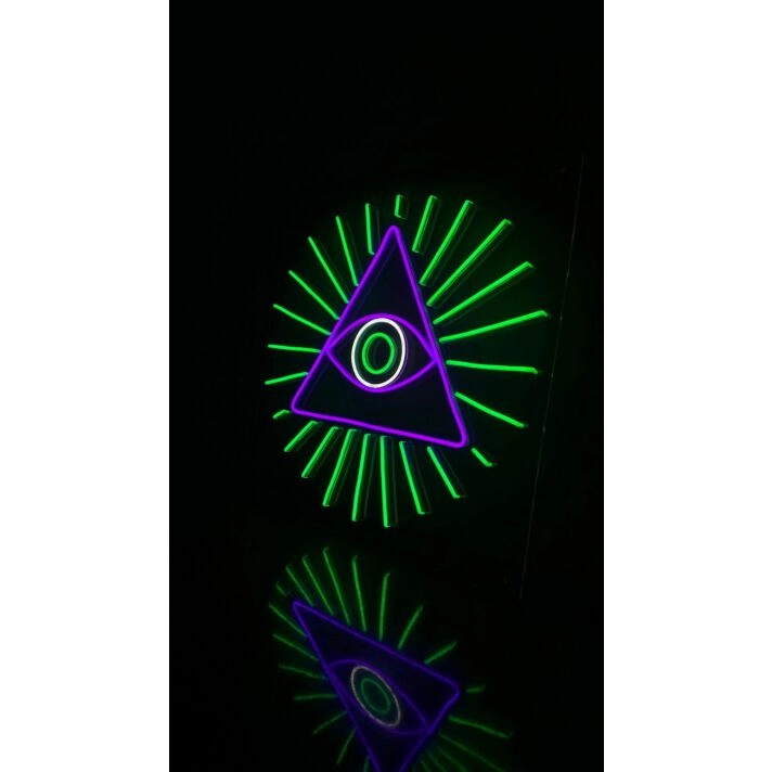 The Eye Of Horus Triangle Neon Sign