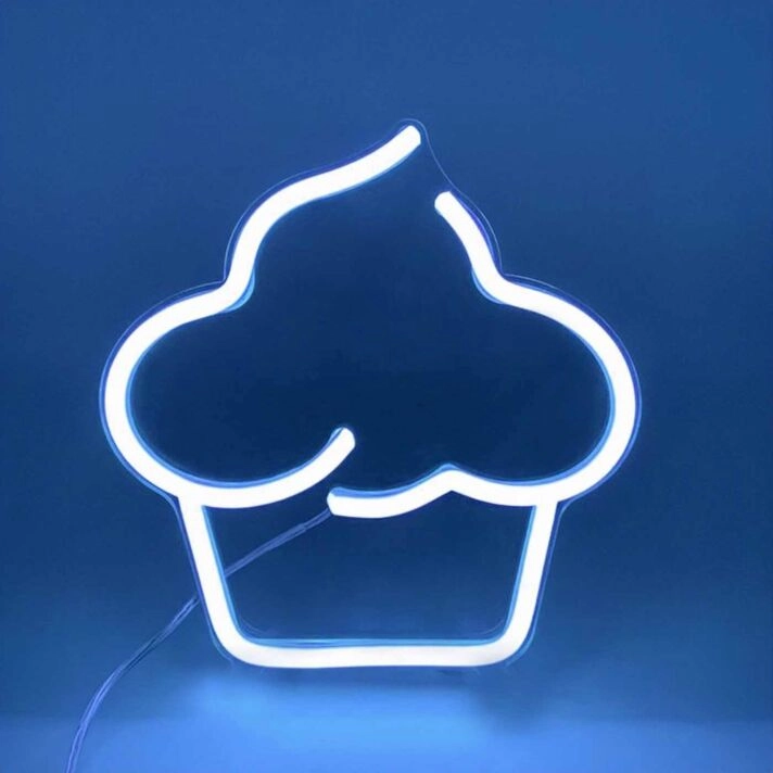 Mini Pink Cupcake Decorated Neon Signs