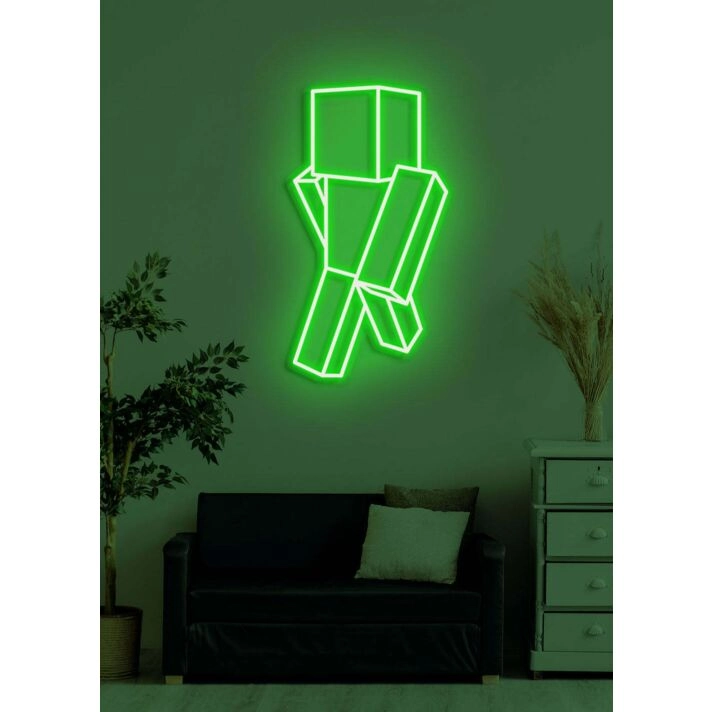 Square man Neon Creative and Quirky Design for Modern Decor