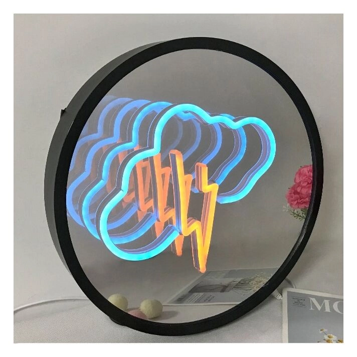 Electric Lightning Cloud 3D Mirror Effect