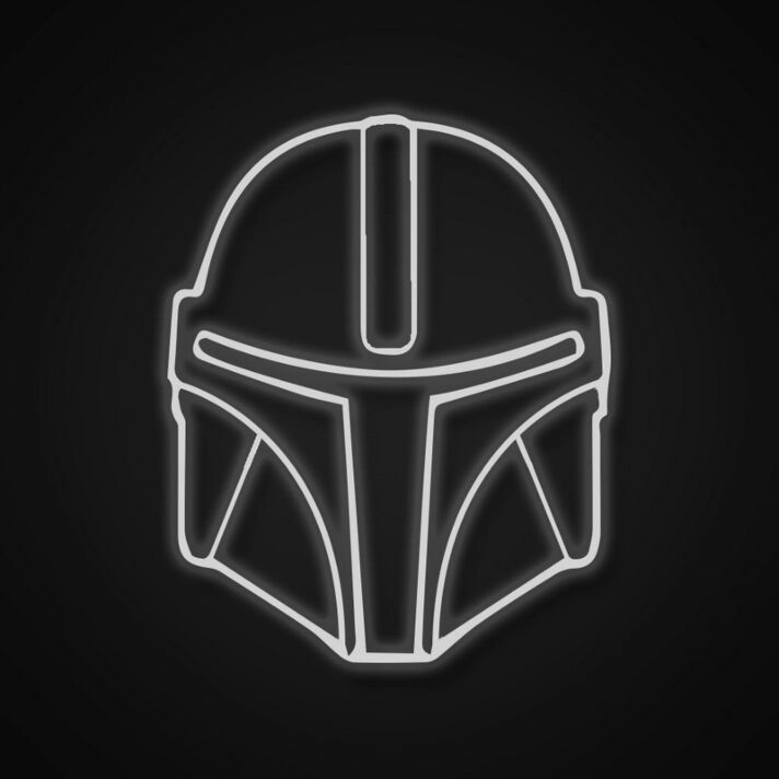 Mandalorian Neon Sign for Star Wars Fans and Sci-Fi Decor