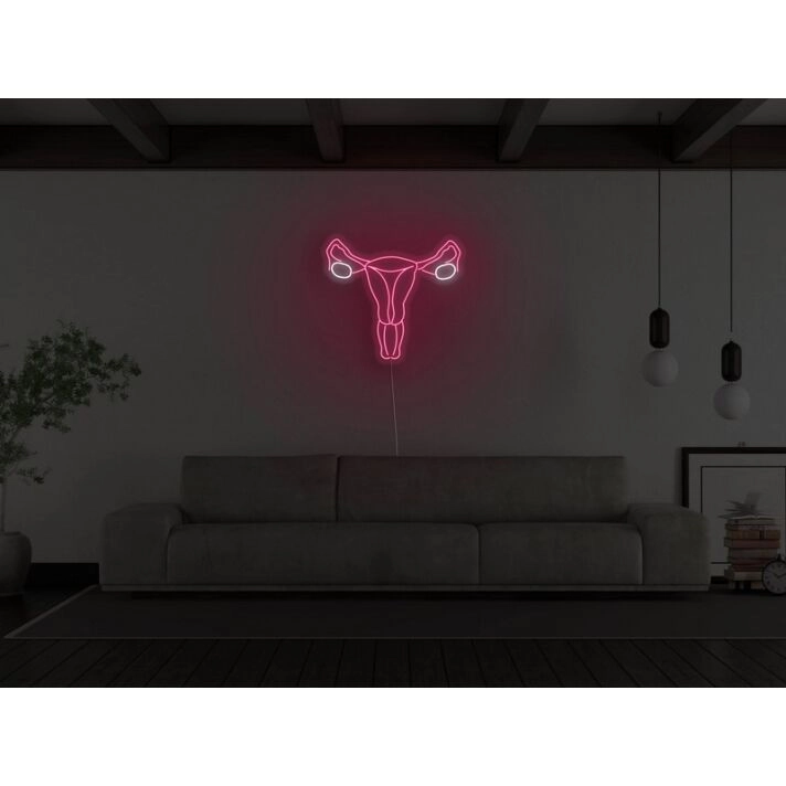 Uterus Neon Sign for Empowering and Feminist Decor