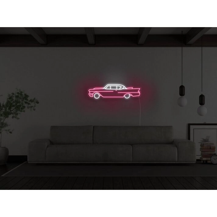 Vintage Cadillac Neon Sign for Car Enthusiasts and Retro Decor