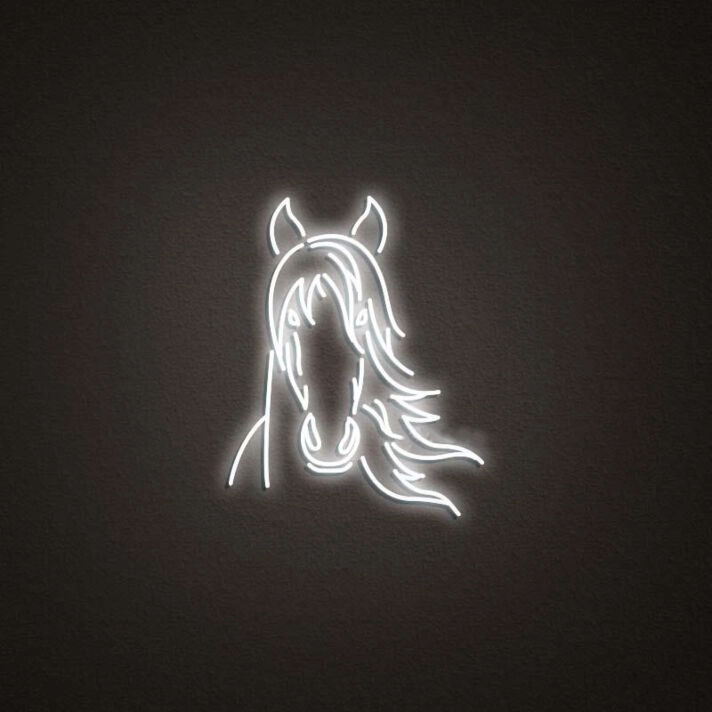 Horse Neon Sign for Animal Lovers and Rustic Decor