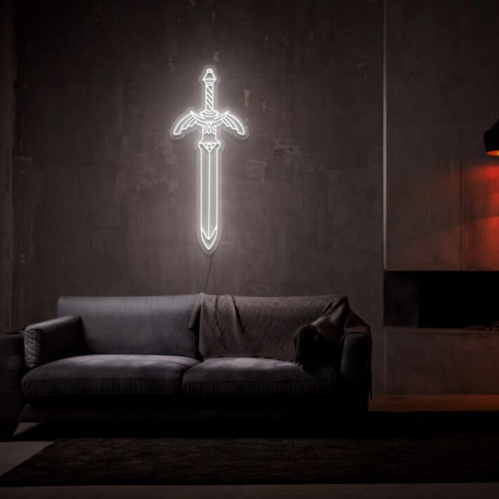 Master Sword Neon Sign for Game Lovers and Fantasy Fans