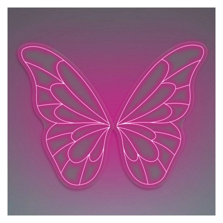 Butterfly Wings V1 Neon Sign for Nature and Whimsical Decor