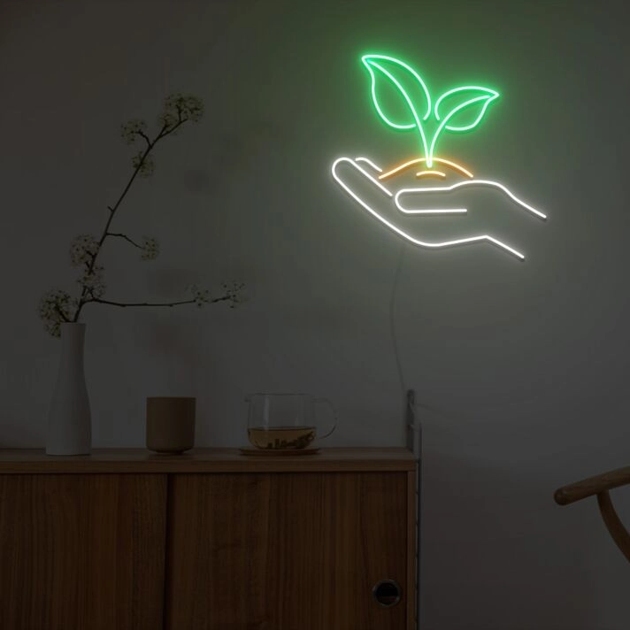 Tree Sapling Neon Sign Fashion Custom Neon Sign Lights Night Lamp LED Neon Sign Light For Home Party