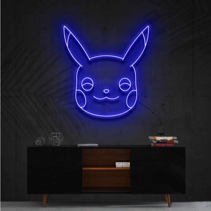 Pikachu Neon Sign for Anime Fans and Fun Spaces