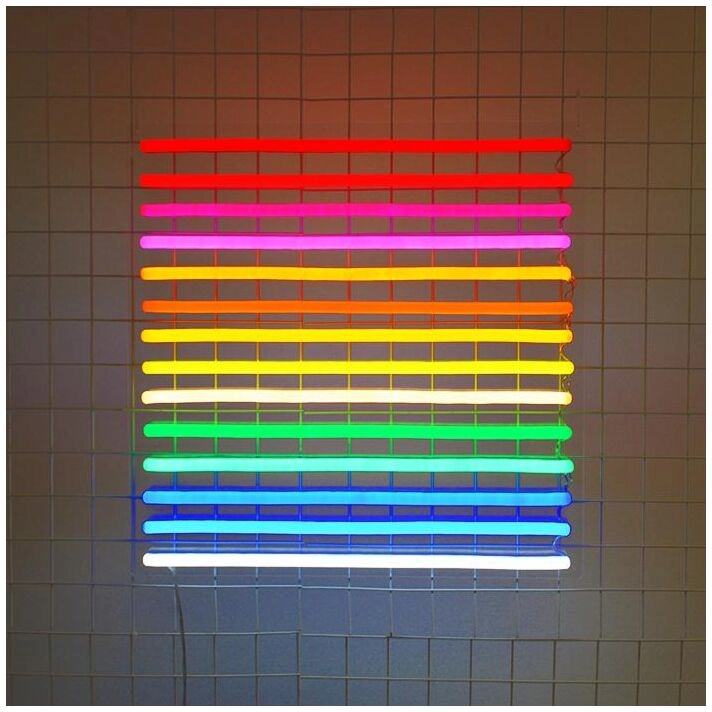 Rainbow Color Play Neon Sign brightens kids' rooms with whimsy