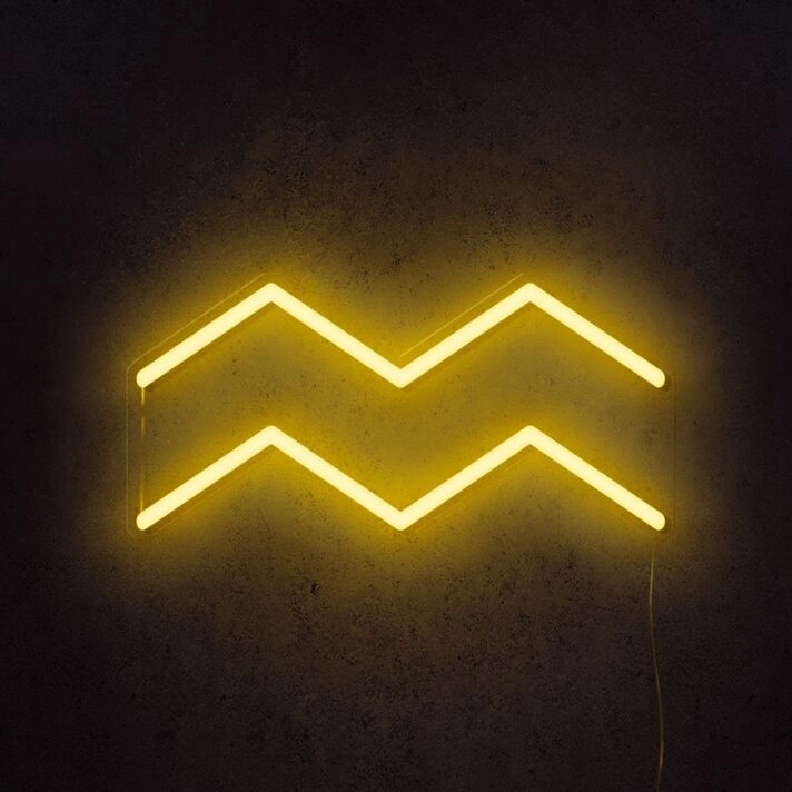 Aquarius Horoscope Neon Sign perfect for horoscope enthusiasts