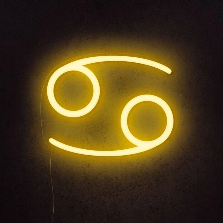 Cancer Horoscope Neon Sign perfect for zodiac enthusiasts