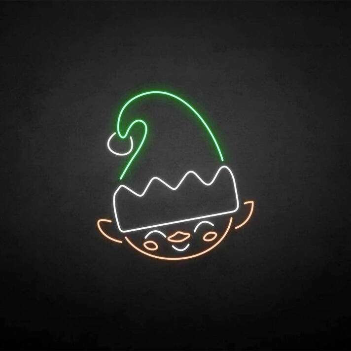Elfin' neon sign