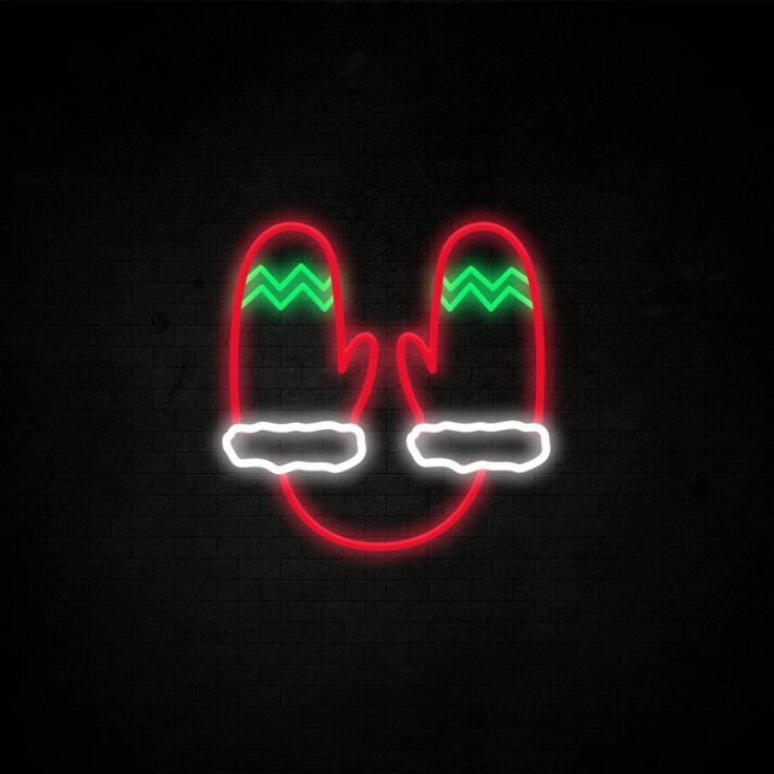 Christmas Gloves Neon Sign adds charm to Christmas decorations
