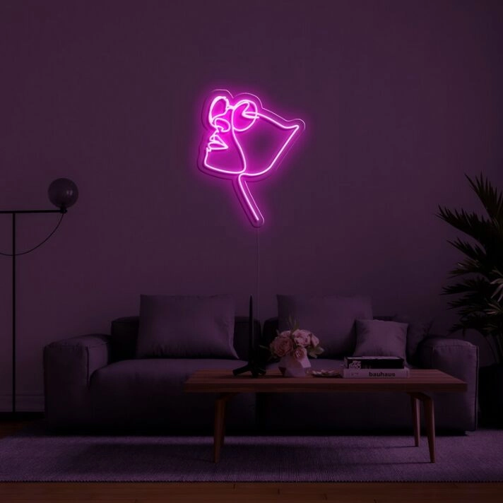 Four Eyes Neon Sign for Quirky Decor