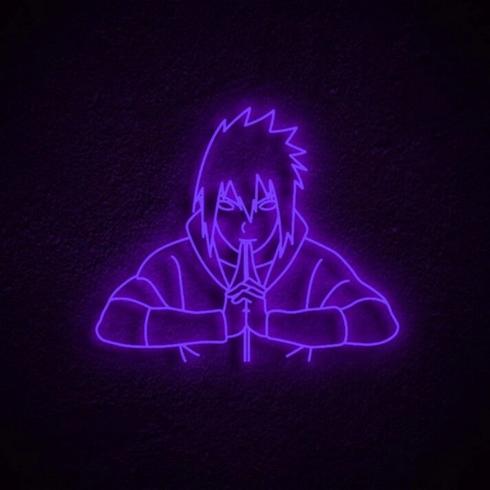 Sasuke Neon Sign V2 for Naruto Fans and Anime Decor