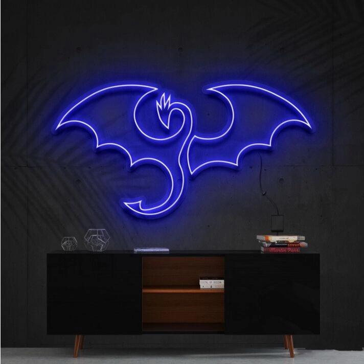 Dragon Neon Sign for Fantasy Themed Decor