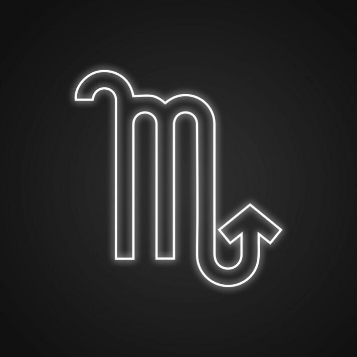 Scorpio Neon Sign for Horoscope Enthusiasts