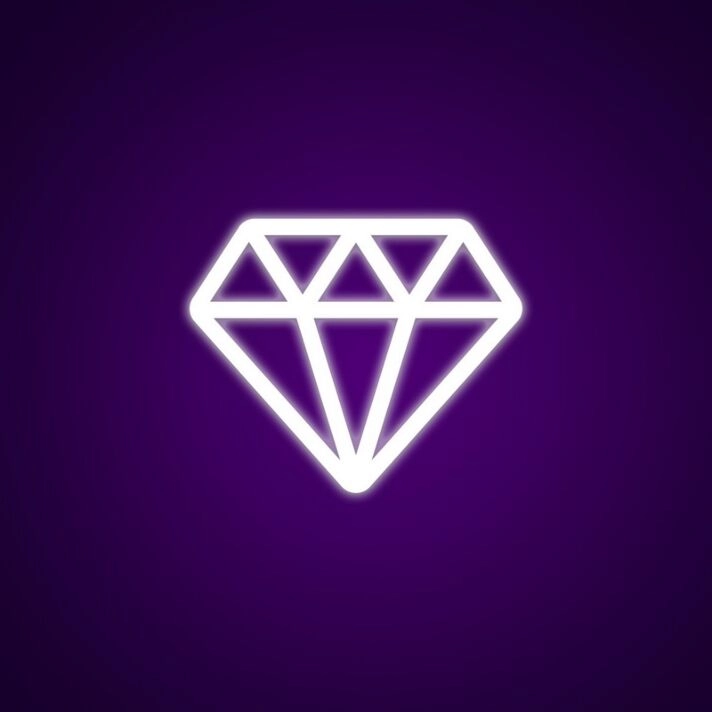 Diamond Neon Sign for Luxury Decor