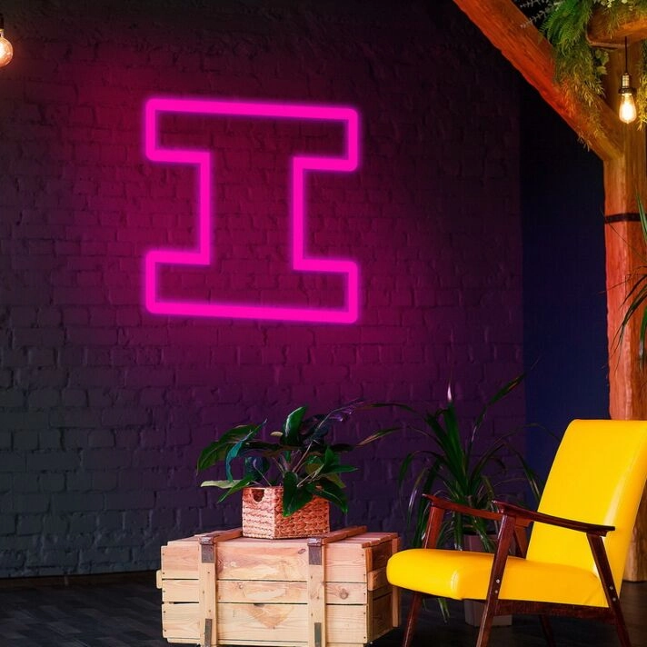 Letter I Neon Sign for Personalized Decor