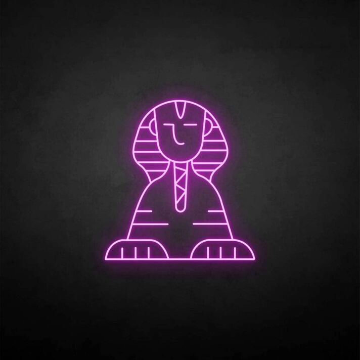 Sphinx' neon sign