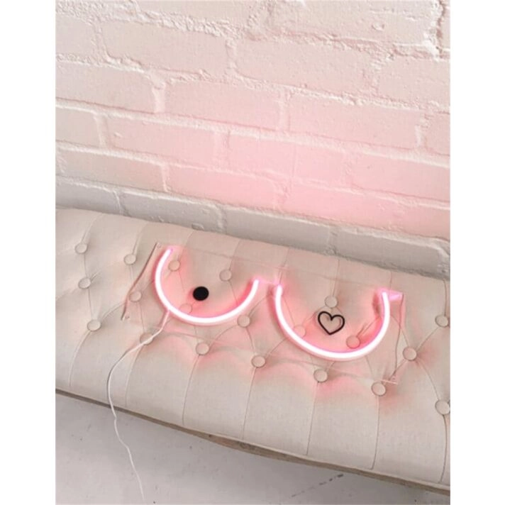 Brighten Up Your Bar, Bachelor Pad, or Party Room with the Boobies Mini LED Neon Sign