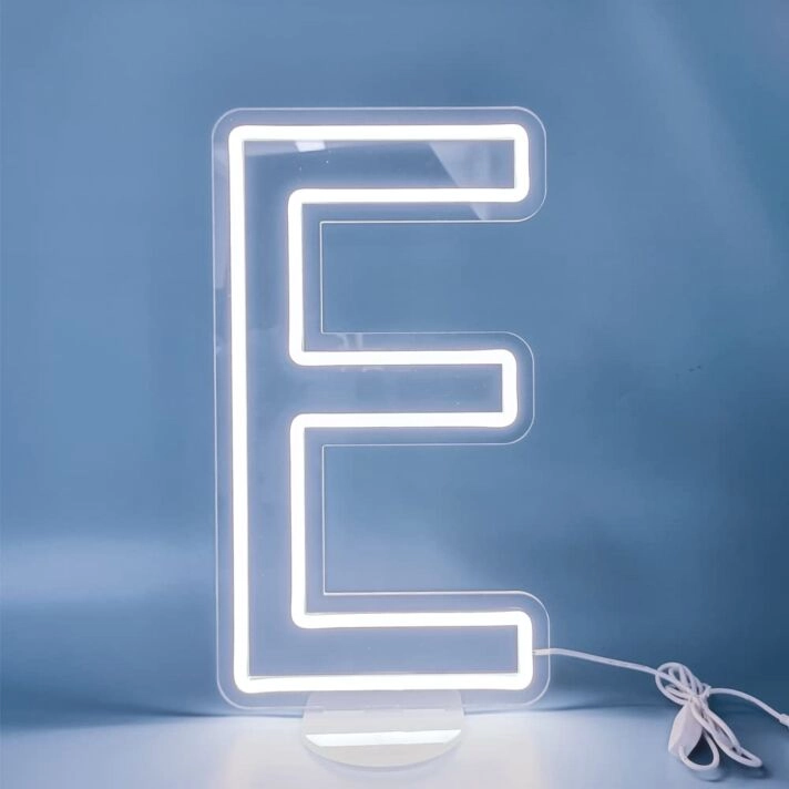 Brighten Up Your Home, Office, or Celebrations with Customized LED Neon Light Letter E Sign for an Energetic Ambience.